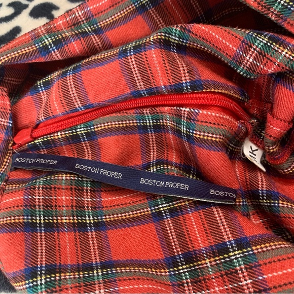 Boston Proper plaid mini skort. - Picture 12 of 13